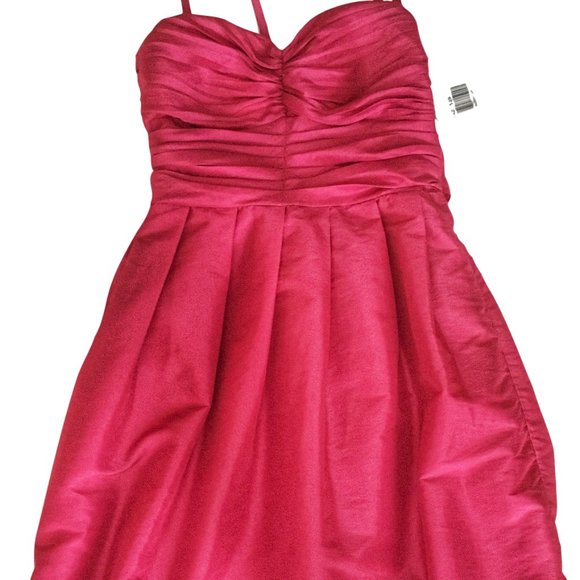 Hot Pink Cocktail Dress (Size: Medium) - Picture 2 of 3